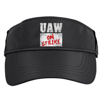 UAW On Strike Red United Auto Union Workers UAW Striking Adult Drive Performance Visor