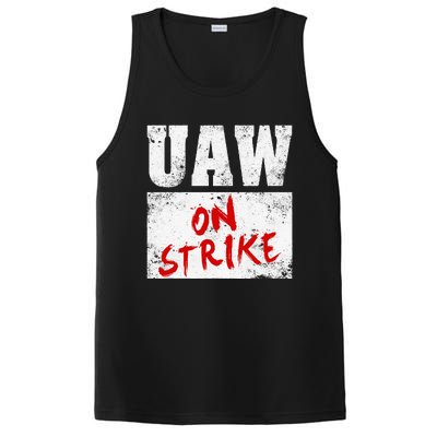 U.AW On Strike Red  United Auto Union Workers UAW Striking PosiCharge Competitor Tank