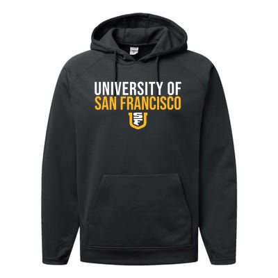 U.N.I.V.E.R.S.I.T.Y Of San Francisco Usf Dons Stacked Performance Fleece Hoodie