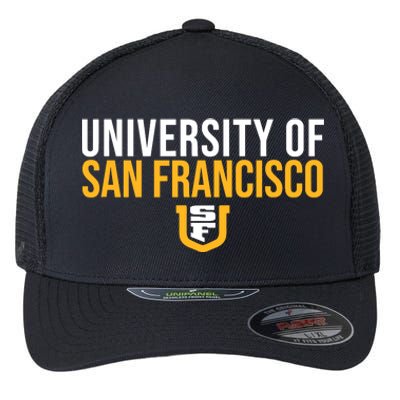 U.N.I.V.E.R.S.I.T.Y Of San Francisco Usf Dons Stacked Flexfit Unipanel Trucker Cap