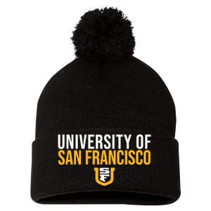 U.N.I.V.E.R.S.I.T.Y Of San Francisco Usf Dons Stacked Pom Pom 12in Knit Beanie