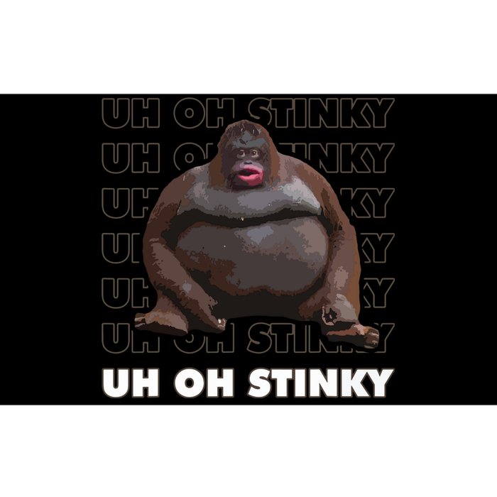 Uh Oh Stinky Poop Meme Funny Monkey Bumper Sticker