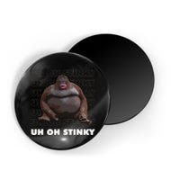 Uh Oh Stinky Poop Meme Funny Monkey Magnet