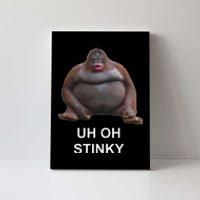 Uh Oh Stinky Poop Le Monke Meme Canvas