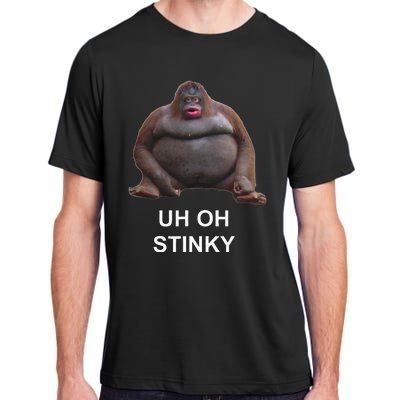 Uh Oh Stinky Poop Le Monke Meme Adult ChromaSoft Performance T-Shirt