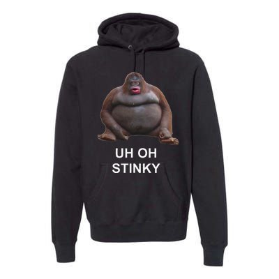 Uh Oh Stinky Poop Le Monke Meme Premium Hoodie