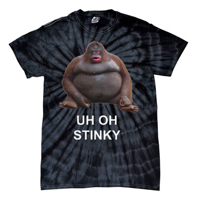 Uh Oh Stinky Poop Le Monke Meme Tie-Dye T-Shirt