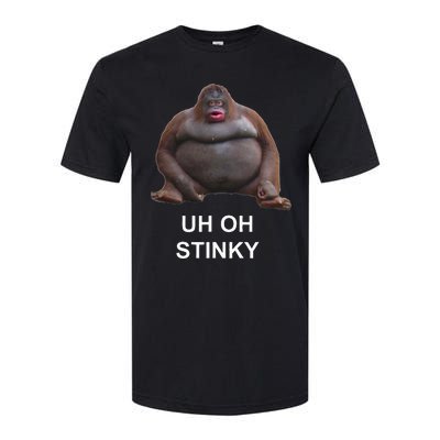 Uh Oh Stinky Poop Le Monke Meme Softstyle CVC T-Shirt