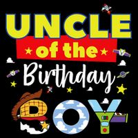 Uncle Of The Birthday Boy Toy Familly Matching Story Cooling Performance Crew T-Shirt