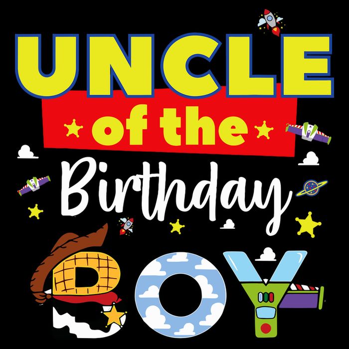 Uncle Of The Birthday Boy Toy Familly Matching Story Cooling Performance Crew T-Shirt