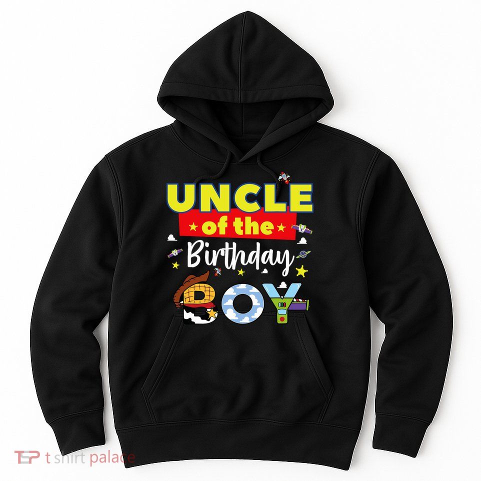 Uncle Of The Birthday Boy Toy Familly Matching Story Hoodie