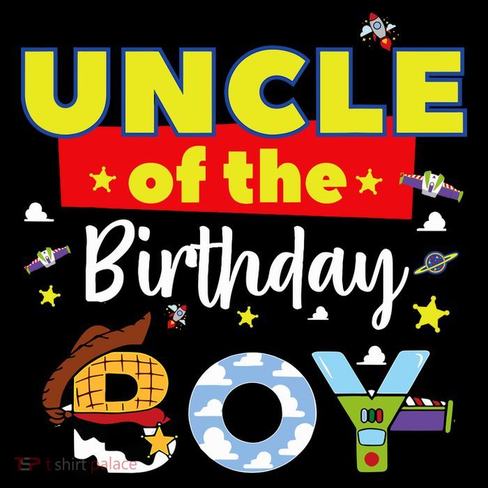 Uncle Of The Birthday Boy Toy Familly Matching Story T-Shirt