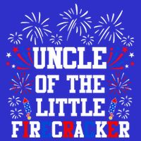 Uncle Of The Little Firecracker Funny Gift 4th Of July Birthday Gift Womens T-Shirt