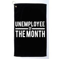 Unemployee Of The Month Funny Unemployed Golf Towel