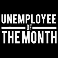 Unemployee Of The Month Funny Unemployed Cropped Pullover Crew