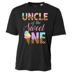 Uncle Of The Sweet One Ice Cream 1st First Birthday Family Cooling Performance Crew T-Shirt