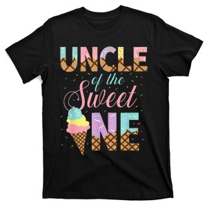 Uncle Of The Sweet One Ice Cream 1st First Birthday Family T-Shirt