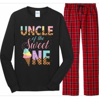 Uncle Of The Sweet One Ice Cream 1st First Birthday Family Long Sleeve Pajama Set