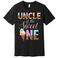 Uncle Of The Sweet One Ice Cream 1st First Birthday Family Premium T-Shirt