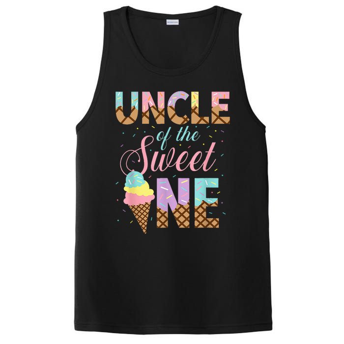 Uncle Of The Sweet One Ice Cream 1st First Birthday Family PosiCharge Competitor Tank