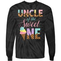 Uncle Of The Sweet One Ice Cream 1st First Birthday Family Tie-Dye Long Sleeve Shirt