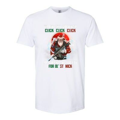 Up On The Rooftop Click Off Went The Safety Santa Anti Biden Softstyle CVC T-Shirt