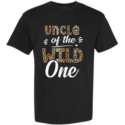 Uncle Of The Wild One Zoo Themed 1st Birthday Party Garment-Dyed Heavyweight T-Shirt