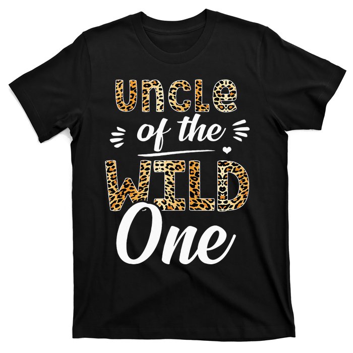 Uncle Of The Wild One Zoo Themed 1st Birthday Party T-Shirt