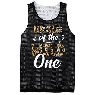 Uncle Of The Wild One Zoo Themed 1st Birthday Party Mesh Reversible Basketball Jersey Tank