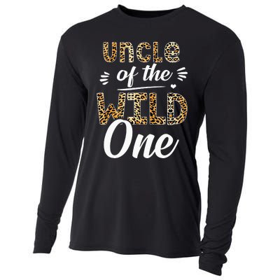 Uncle Of The Wild One Zoo Themed 1st Birthday Party Cooling Performance Long Sleeve Crew