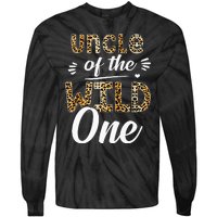 Uncle Of The Wild One Zoo Themed 1st Birthday Party Tie-Dye Long Sleeve Shirt