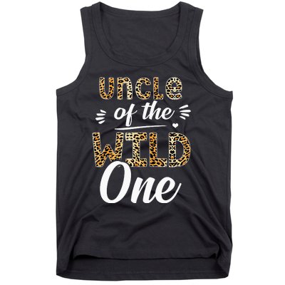 Uncle Of The Wild One Zoo Themed 1st Birthday Party Tank Top