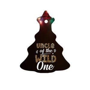 Uncle Of The Wild One Zoo Themed 1st Birthday Party Ceramic Tree Ornament