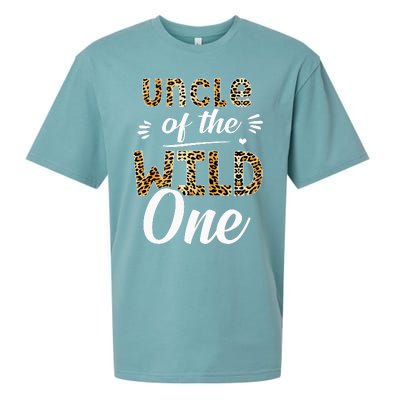 Uncle Of The Wild One Zoo Themed 1st Birthday Party Sueded Cloud Jersey T-Shirt