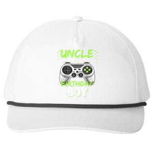 Uncle Of The Birthday Boy Matching Video Game Birthday Gift Snapback Five-Panel Rope Hat