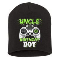 Uncle Of The Birthday Boy Matching Video Game Birthday Gift Short Acrylic Beanie