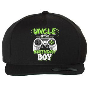 Uncle Of The Birthday Boy Matching Video Game Birthday Gift Wool Snapback Cap