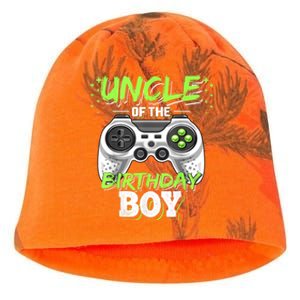 Uncle Of The Birthday Boy Matching Video Game Birthday Gift Kati - Camo Knit Beanie