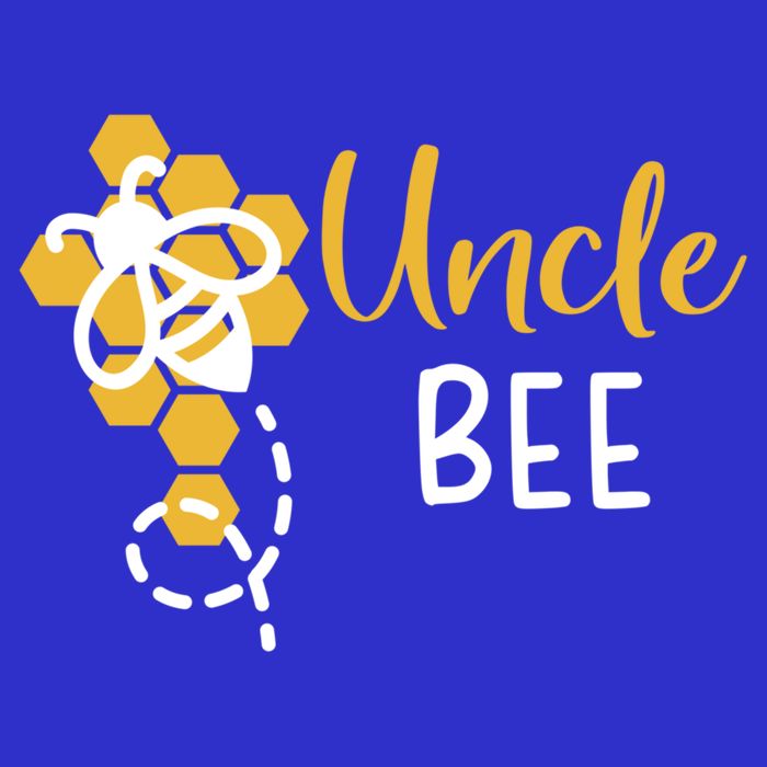 Uncle Of The Bee 1st Birthday Outfit First Bee Day Family Funny Gift Stripe Pom Pom Beanie