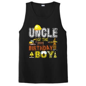 Uncle Of The Birthday Construction Worker Boy Crew Party PosiCharge Competitor Tank