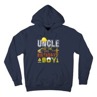 Uncle Of The Birthday Construction Worker Boy Crew Party Hoodie