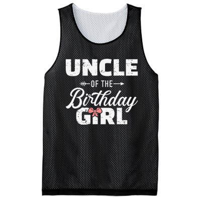 Uncle of the birthday daughter matching family Mesh Reversible Basketball Jersey Tank