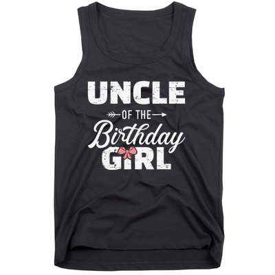 Uncle of the birthday daughter matching family Tank Top