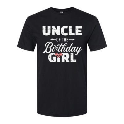 Uncle of the birthday daughter matching family Softstyle CVC T-Shirt