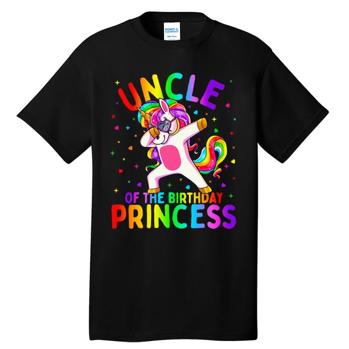 Uncle of the Birthday Princess Dabbing Unicorn Tall T-Shirt