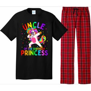 Uncle of the Birthday Princess Dabbing Unicorn Pajama Set