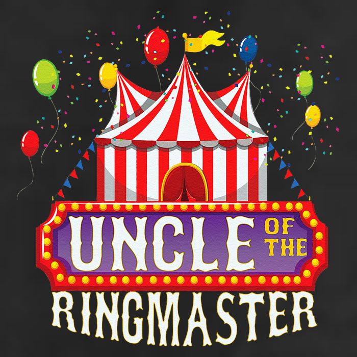 Uncle Of The Birthday Ringmaster Kids Circus Party 7 Panel Mesh Trucker Snapback Hat