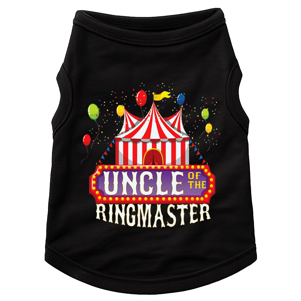 Uncle Of The Birthday Ringmaster Kids Circus Party Doggie Tank