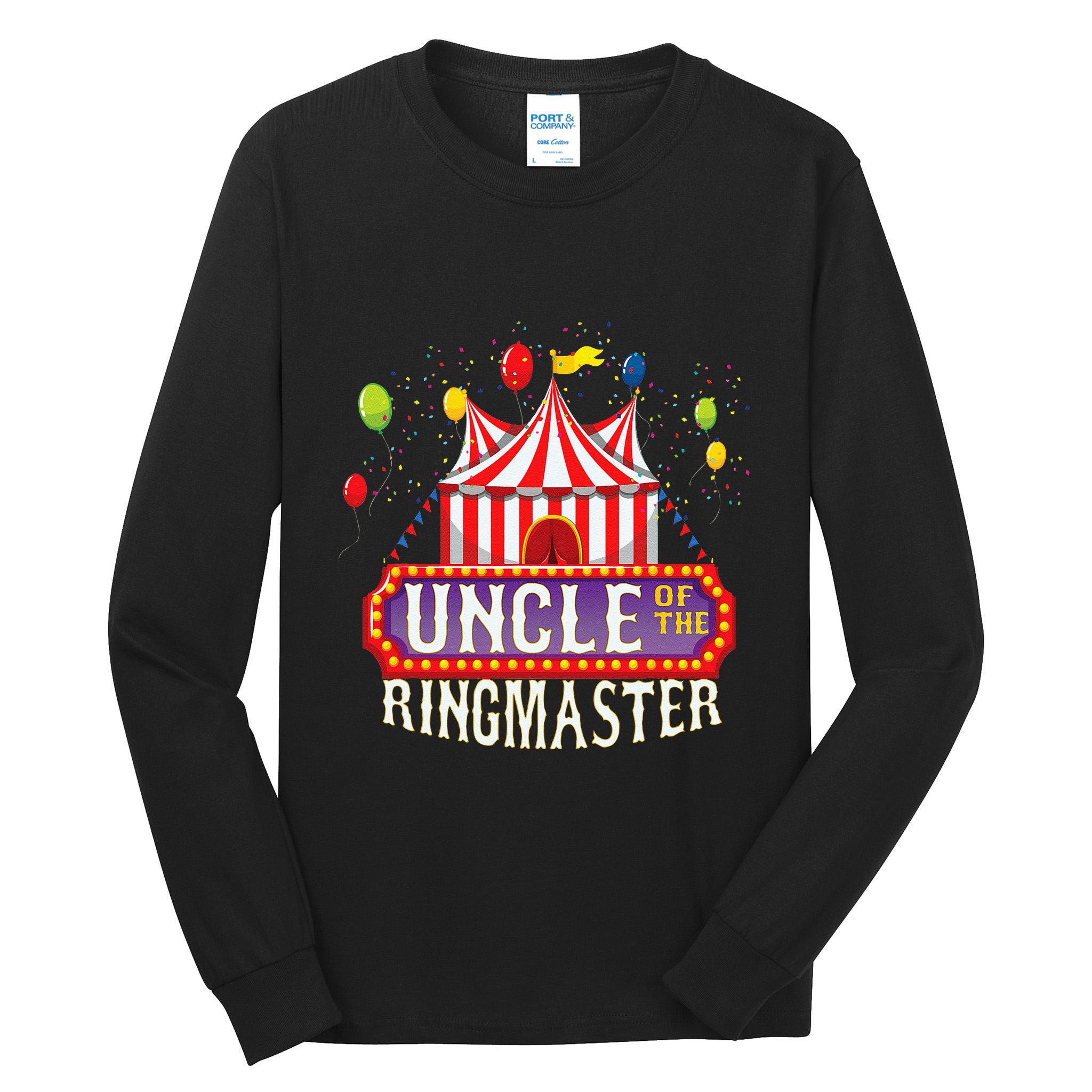 Uncle Of The Birthday Ringmaster Kids Circus Party Tall Long Sleeve T-Shirt