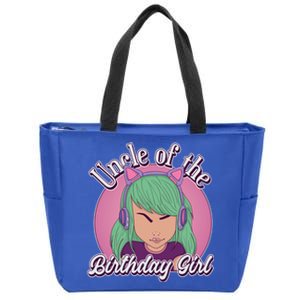 Uncle Of The Bithday Gamer Theme Gift Zip Tote Bag